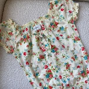 Final: Abercrombie floral blouse